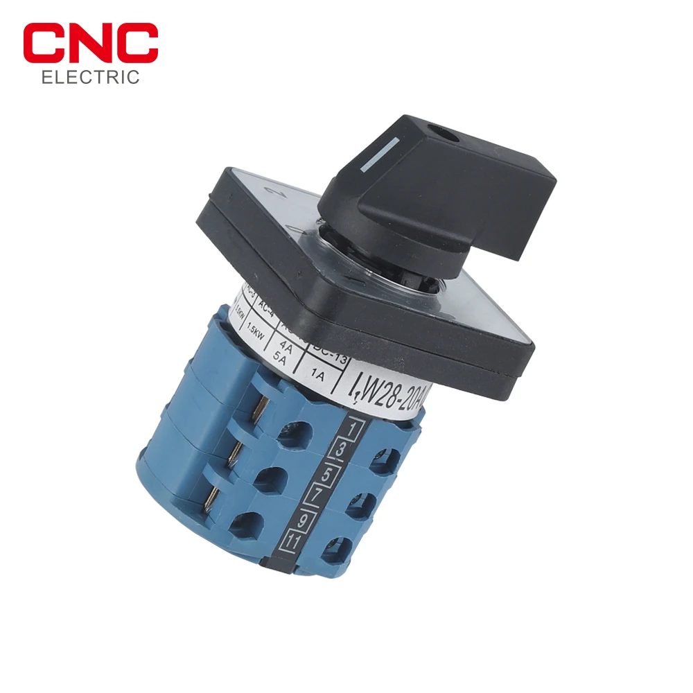CNC LW28 1 шт. Селекторный поворотный переключатель универсальный 5-20A 220V 3 позиции