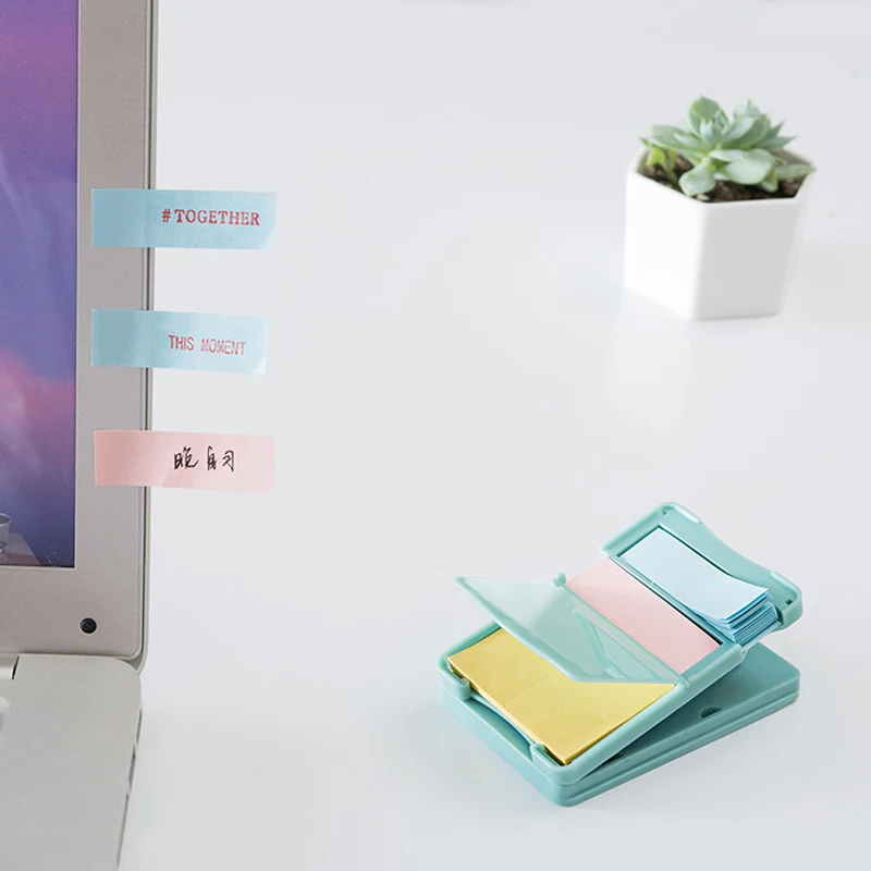 1 шт. многофункциональная мини блокнот с зажимом для книг N Times Sticky Notes школьные
