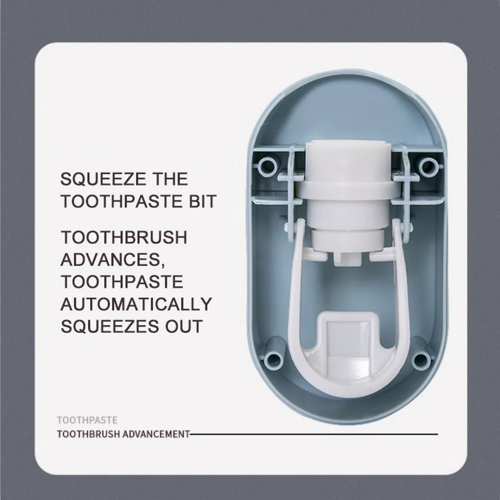 

Automatic Toothpaste Squeezer Hand Free Tooth Paste Squeezing Dispenser Easy Press Toothpaste Bathroom Wall Mount Holder