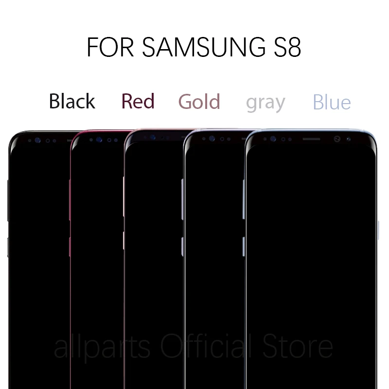AMOLED для SAMSUNG S8 ЖК-дисплей сенсорный экран с рамкой дигитайзер Замена для SAMSUNG GALAXY S8 Plus ЖК-дисплей
