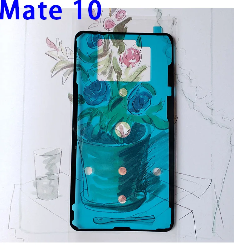 Back Cover Adhesive Glue Tape Sticker for HUAWEI Mate 10 pro Mate10pro BLA-AL00 20 rs Stickers 2pcs/lot | Мобильные телефоны и