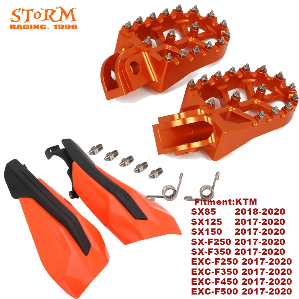 2017 2021 Pedane подножки педали рукавицы для KTM SX85 SX125 SX F 250 450 SX250 EXCF XC XCF250 XCF350 XCW 125 530|foot