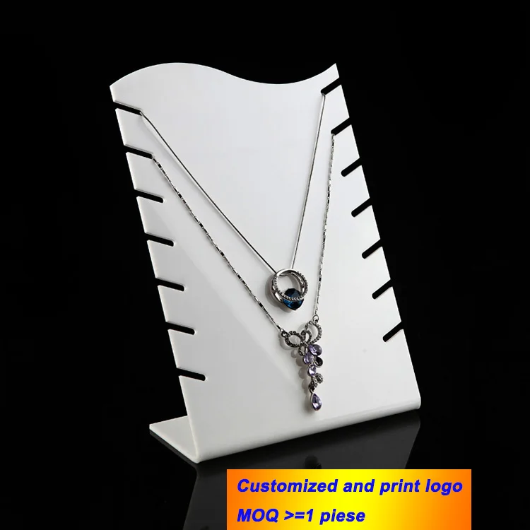 

Акриловое ожерелье Dislay Stand Muti-ожерелье держатель кулон демонстрационная стойка ювелирные изделия L Органайзер Ювелирные изделия Чехол подс...