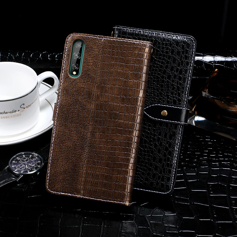

Leather Case For Huawei Enjoy 10S Crocodile Pattern Flip Cover Skin Wallet Enjoy 10S 2019 Protective Phone Shell Fundas Etui