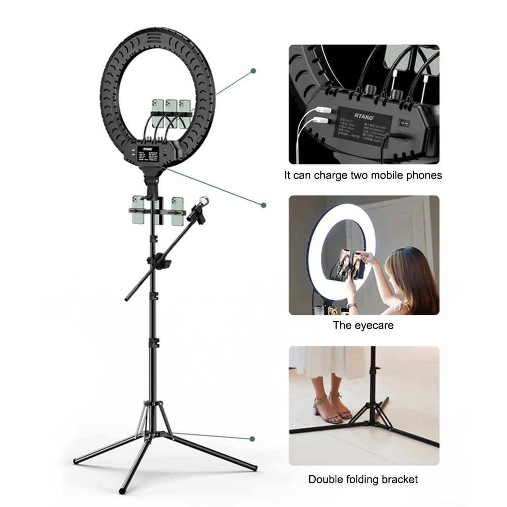 MAMEN 13 21 18 дюймов Selfie ring light светодиодный видео Фотография 45 см освещение для