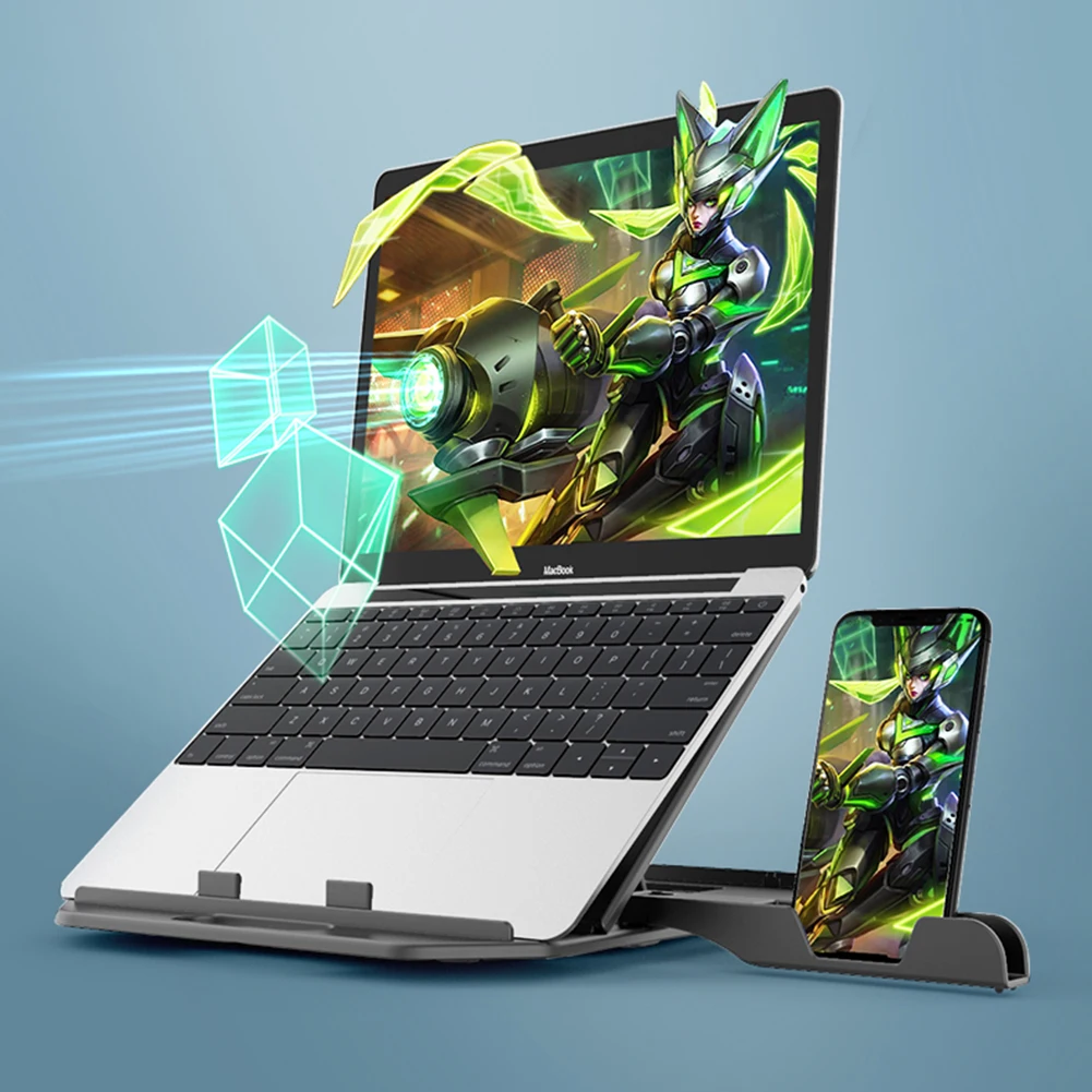 Регулируемая подставка для ноутбука Macbook Pro вращающаяся на 360 градусов Нижняя