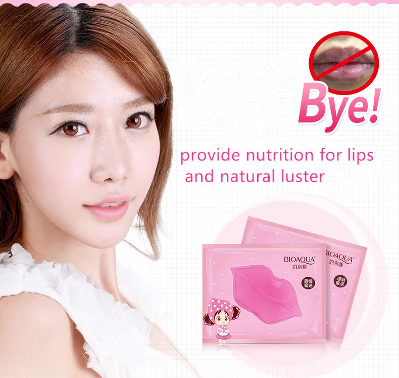 BIOAQUA питательные увлажняющие Помада для губ гелевая маска 10 шт. уход увлажнение