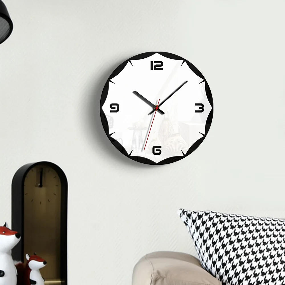 

Simple Style Wall Clock Acrylic Retro Modern Design Watch Wall Clocks Mute Home Bedroom Decoration Mirror Wall Clock Hot Sale