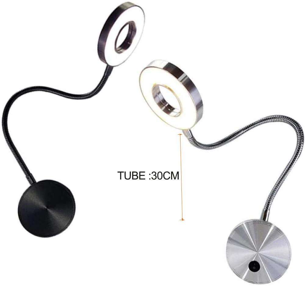 Светодиодный гибкий семейный настенный светильник для чтения книг с алюминиевой