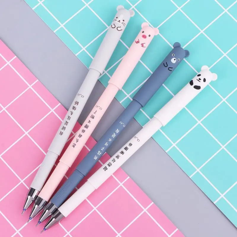 4 шт. кавайная гелевая ручка в стиле мультфильма стираемая 0 35 мм Изящные носочки