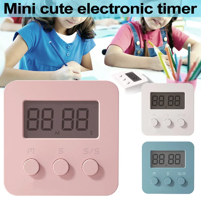 Цифровой кухонный таймер маленький Встроенный громкоговоритель с ЖК дисплеем и