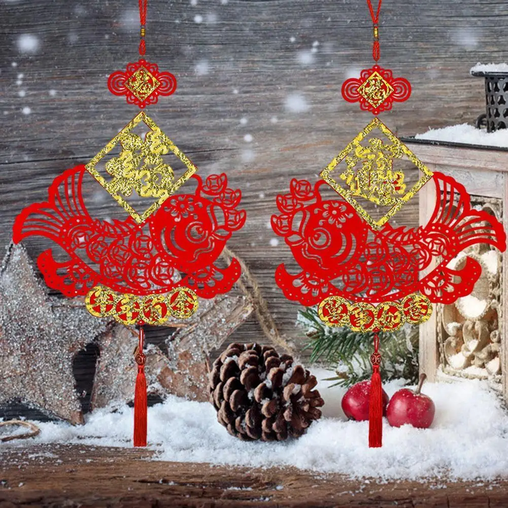 

Китайский новогодний декоративный подвесной фланелевый полый цветок в китайском стиле весенний праздник подвесное украшение для дома под...