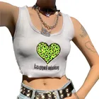 Майка женская с принтом в стиле 90-х, пикантный винтажный укороченный топ в стиле Харадзюку, эстетичная Готическая уличная одежда, Y2K, на лето