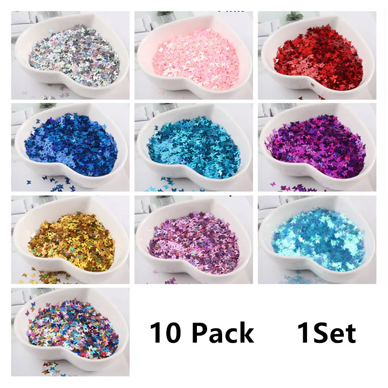 

1Pack Gold Butterfly Glitter Sequins Nail Art Decoration Colorful Loose Sequins Epoxy Resin Mold Filler For DIY Jewelry Crafts