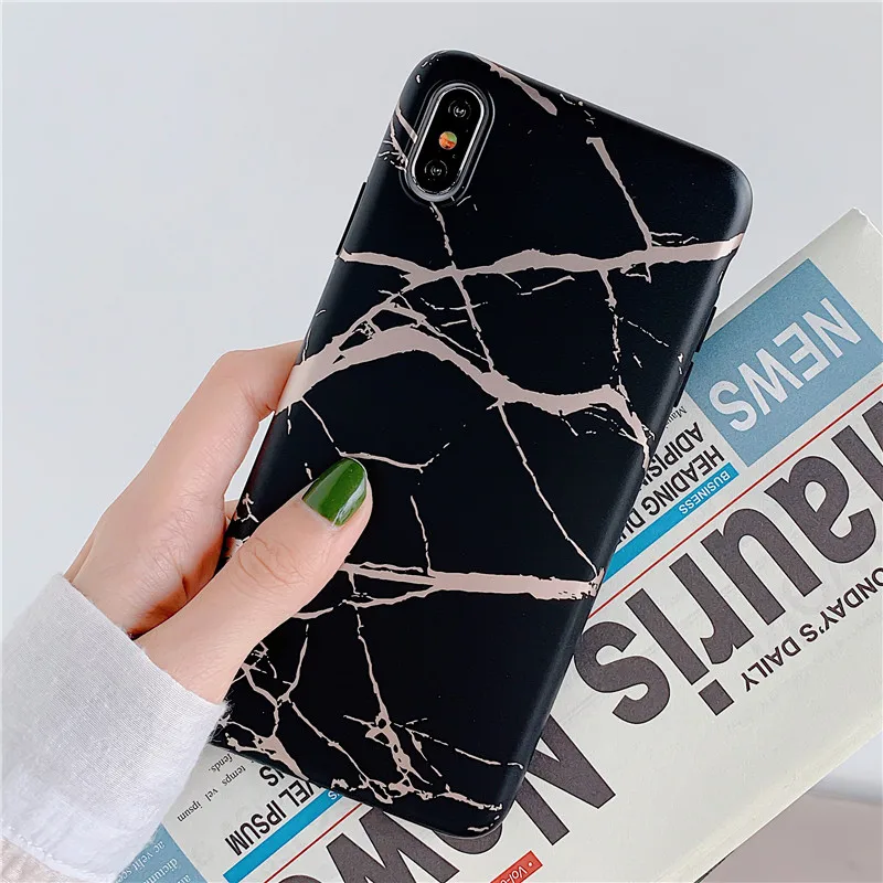 Black 3 COOLY мраморный чехол для huawei P30 Pro P20 Lite чехол для iphone 11 Pro Max телефон Coque на силиконовый чехол розовый белый Держатель подставка - Цвет: Black 3