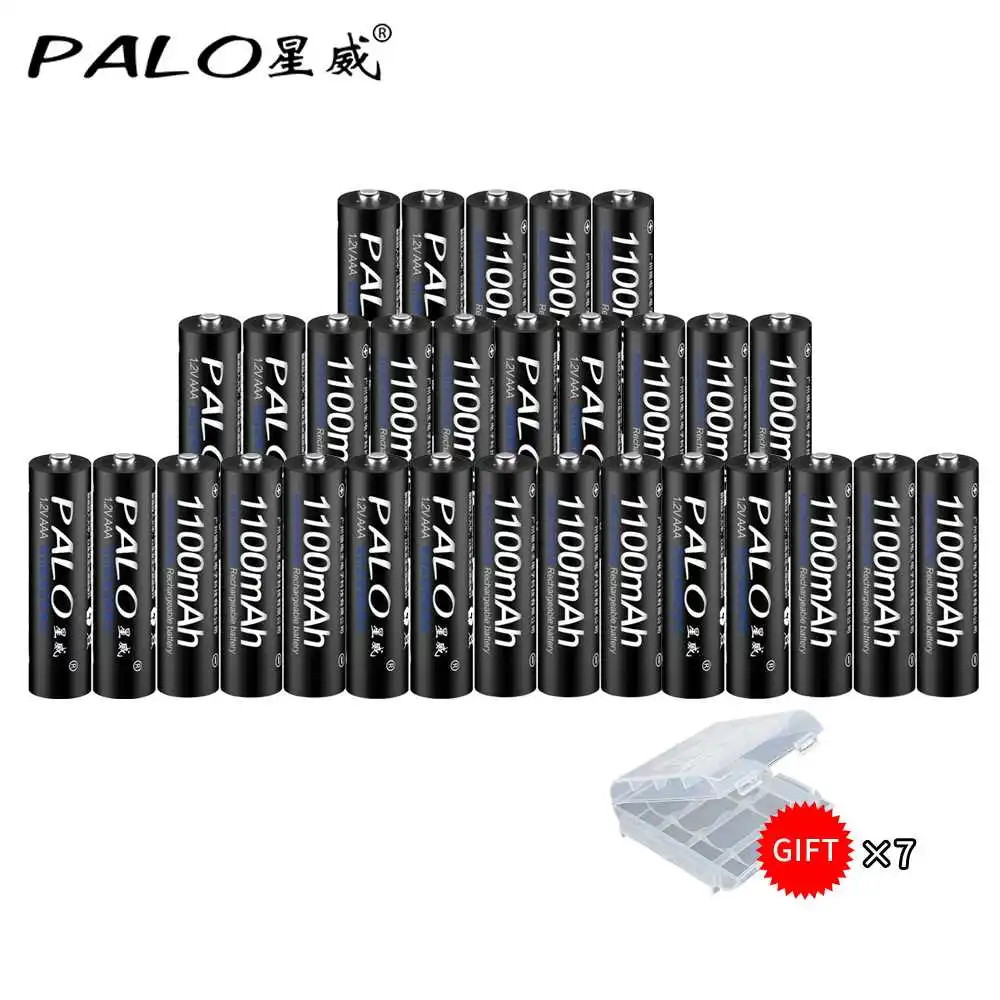 10Pieces* PALO AAA 1,2 В NI-MH 1100 мАч AAA 3a Аккумуляторная батарея aaa Аккумуляторная батарея Ni-MH аккумуляторная батарея аккумуляторная
