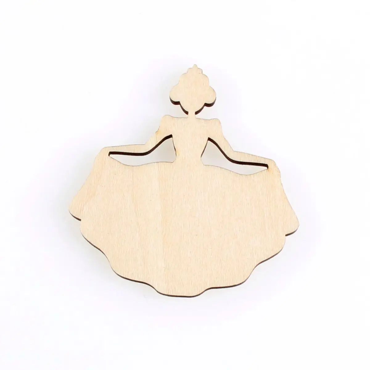 

Beautiful princess shape, mascot laser cut, Christmas decorations, silhouette, blank unpainted, 25 pieces, wooden shape (1326)