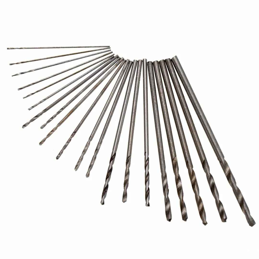 

20pcs Precision Mini Micro Drill Bit HSS Twist Drill Bits Set Kit 0.3-1.6mm with Box For Repair Work