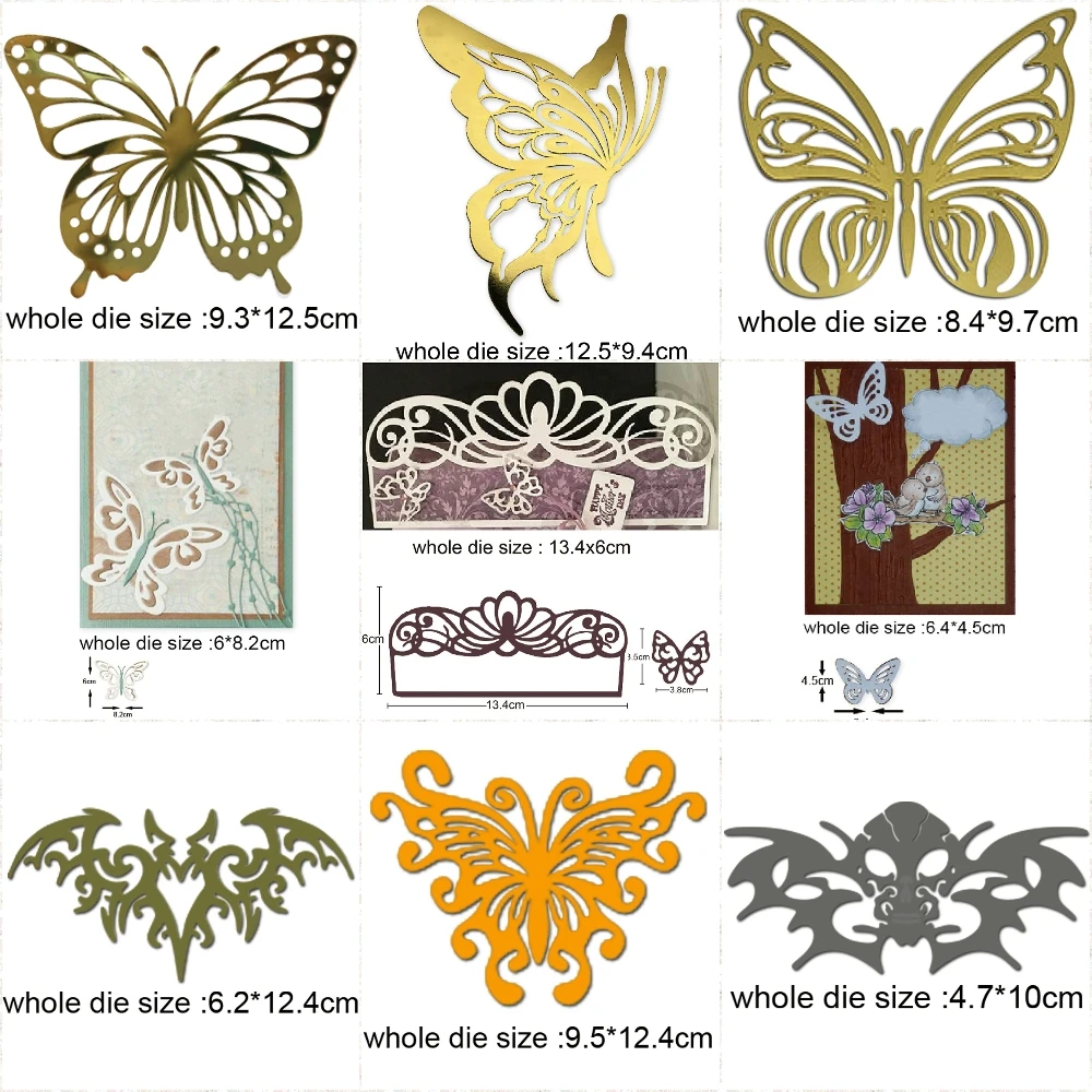 

Butterfly Bat and Skull 2020 New Metal Cutting Dies for DIY Scrapbooking Album Paper Cards Decorative Crafts Embossing Die Cuts