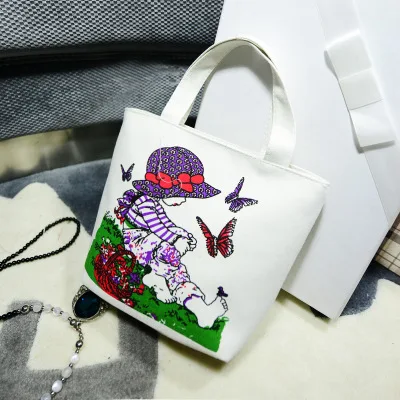 Style 2 Hellokitty модные дамские сумки, Курьерская сумка Портативные Сумки Холщовая Сумка женская мультяшная клатч женская сумка для покупок - Цвет: Style 2