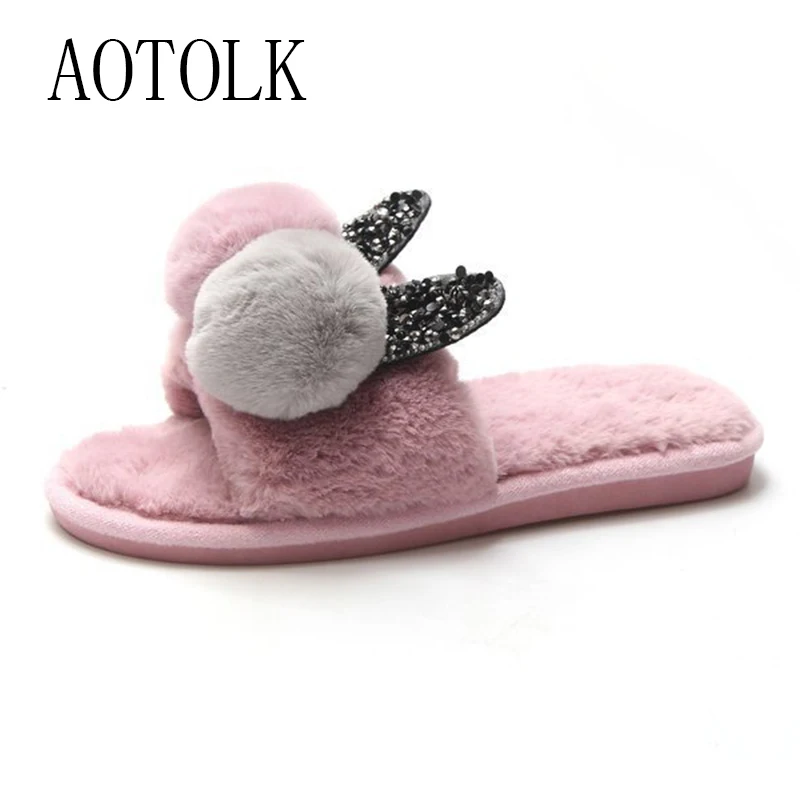 Женские зимние тапочки Домашняя обувь женская Тапочки мягкие с маленькими