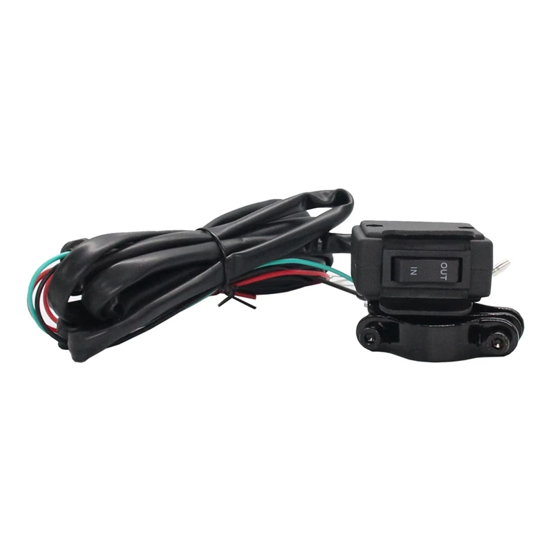 Кулисный переключатель для лебедки 12 В с креплением на руль контрольная линия