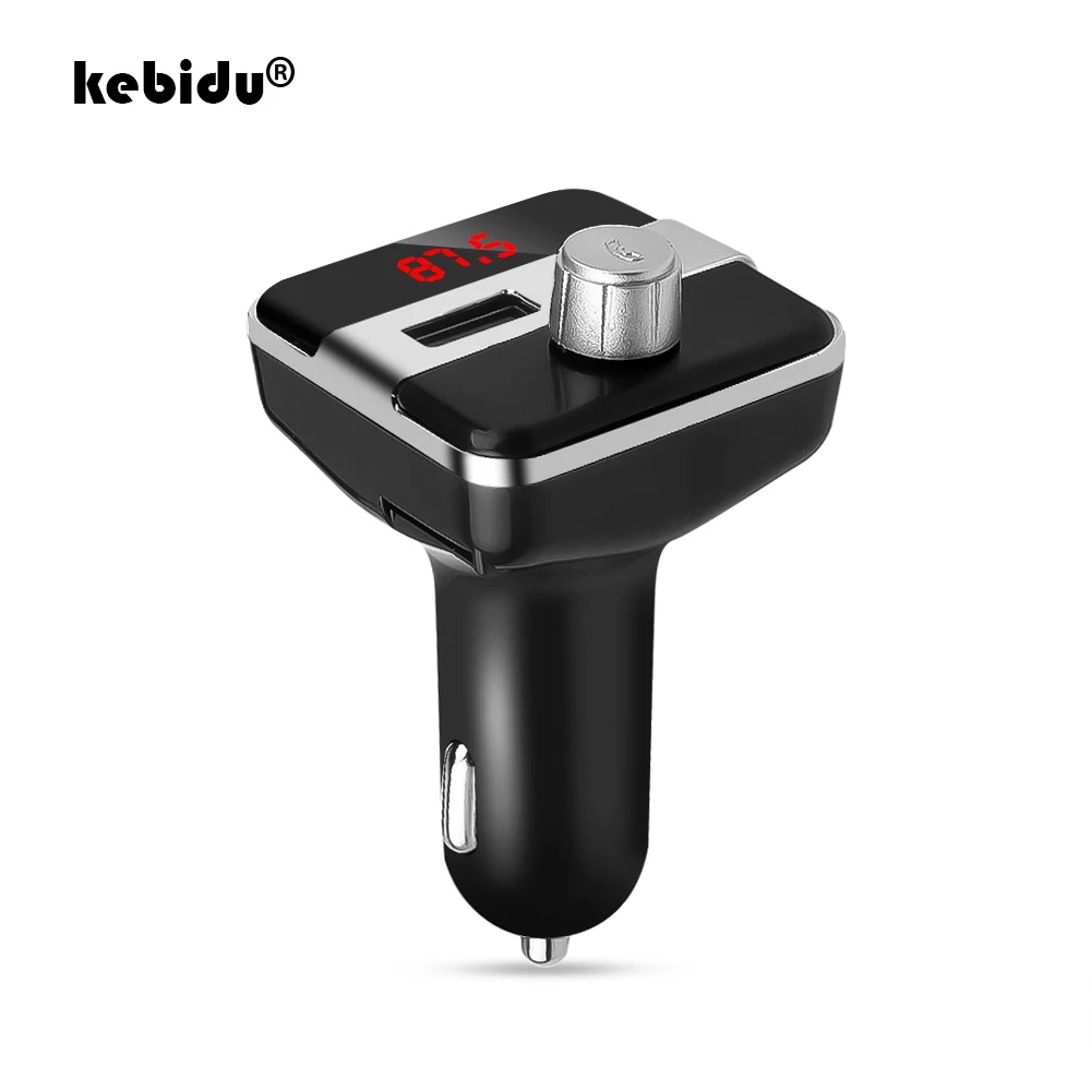 Громкой связи Bluetooth FM передатчик автомобильный набор 2.1A Dual USB Зарядное устройство