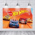 Виниловый фон для фотосъемки с изображением красивых красочных игрушечных автомобилей гоночных вечеринок на заказ