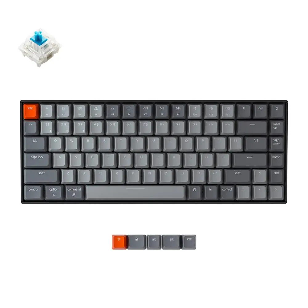 Механическая клавиатура Keychron K2 B V2 Bluetooth USB с красным переключателем Gateron RGB