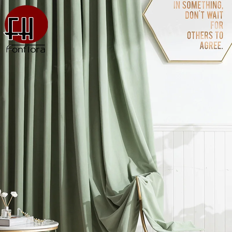 Современные вельветовые шторы для гостиной светонепроницаемые спальни модные