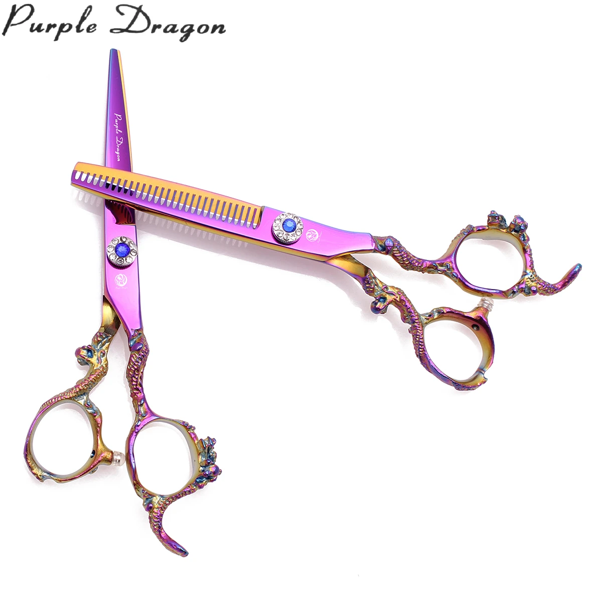 Набор ножниц для стрижки волос Purple Dragon 5 &quotяпонские салонные филировочные