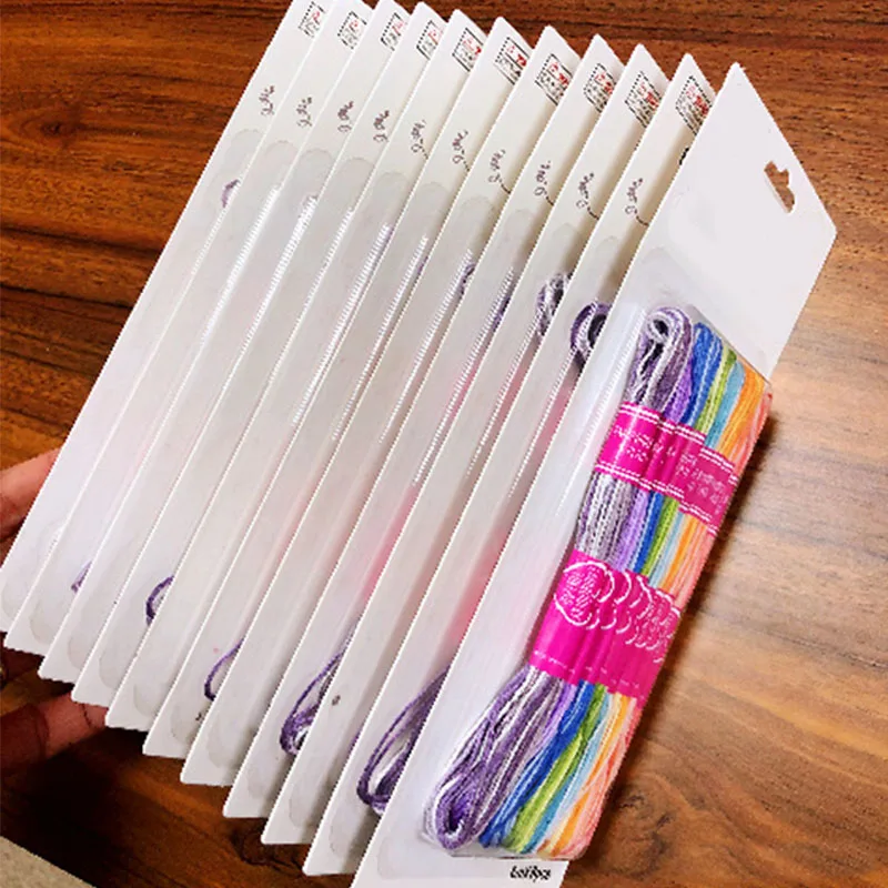 Игла ремесло многоцветная нить набор многофункциональная вышивка крестиком