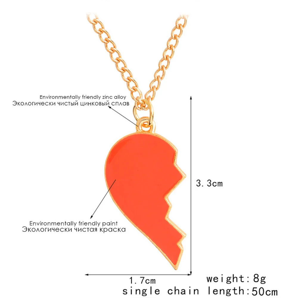 Ожерелья высокого качества с подвеской в виде бутылки вина половина сердца