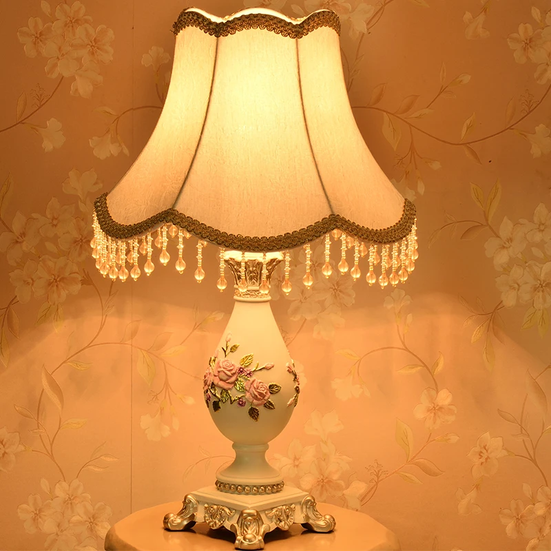 Китайская классическая лампа настольная современная ткань украшение дома
