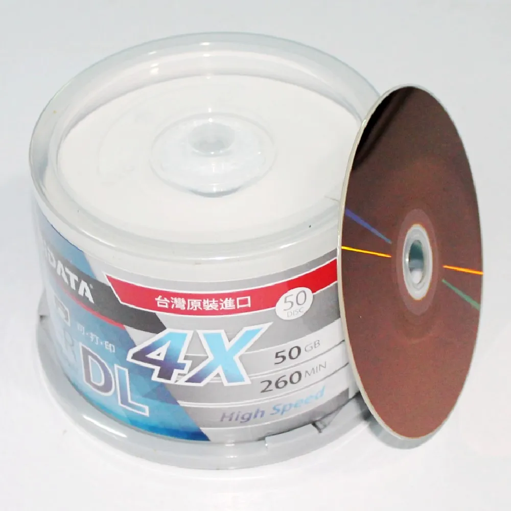 RIDATA/Ritek 50 упаковок/одна коробка A + качество пустая струйная печать Blu Ray DL 2-8x