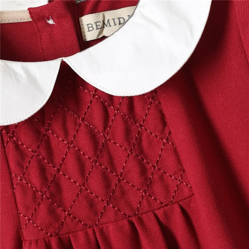 Cute Baby Dresses for Girls Birthday Baby Long sleeves Princess Dress For Girl Baptism Gown Girls 1 Year Vestido Infantil