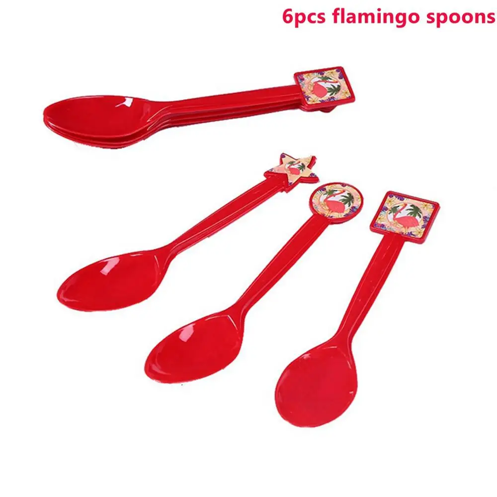 Flamingo Spoons Taoup 68*48 см Розовый фламинго Photo Booth рамки День рождения Декор поставки летняя Гавайская участник Luau тропический Фотокабины реквизит - Цвет: Flamingo Spoons