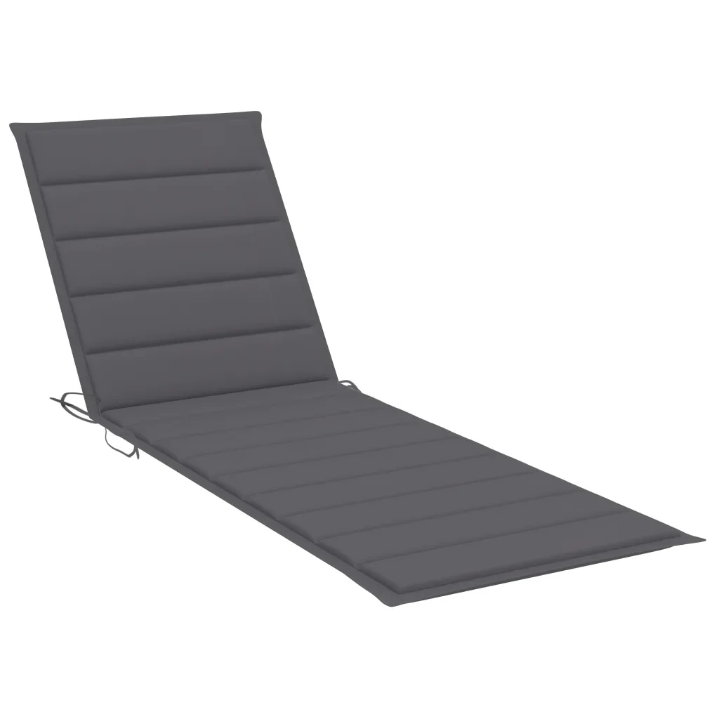 

EHOMEBUY Ountdoor Folding Lounger Cushion Garden Deck Comfortable Chairs Pad 200X60X4 CM Polyester Fabric Garden Decorations