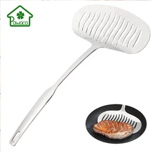New Stainless Steel Slotted Spatula Pancake Shovel Cooking Steak Fish Meat Flipping Grilling Widen Thicken Kitchen Steak Shovel