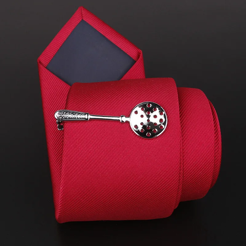 Металлический мужской зажим для галстука Linbaiway мягкий классический галстук