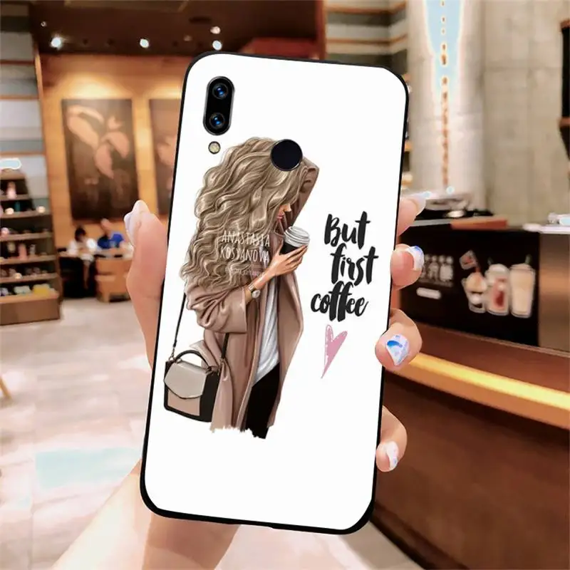 

Women Fashion girl lady shell Phone Case For Xiaomi Redmi note 7 8 9 t k30 max3 9 s 10 pro lite