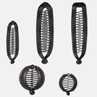 Зажим для волос, в форме рыбы, заколка банан, черный, с заколки с камнями аксессуарами для волос, для женщин, зажим для волос