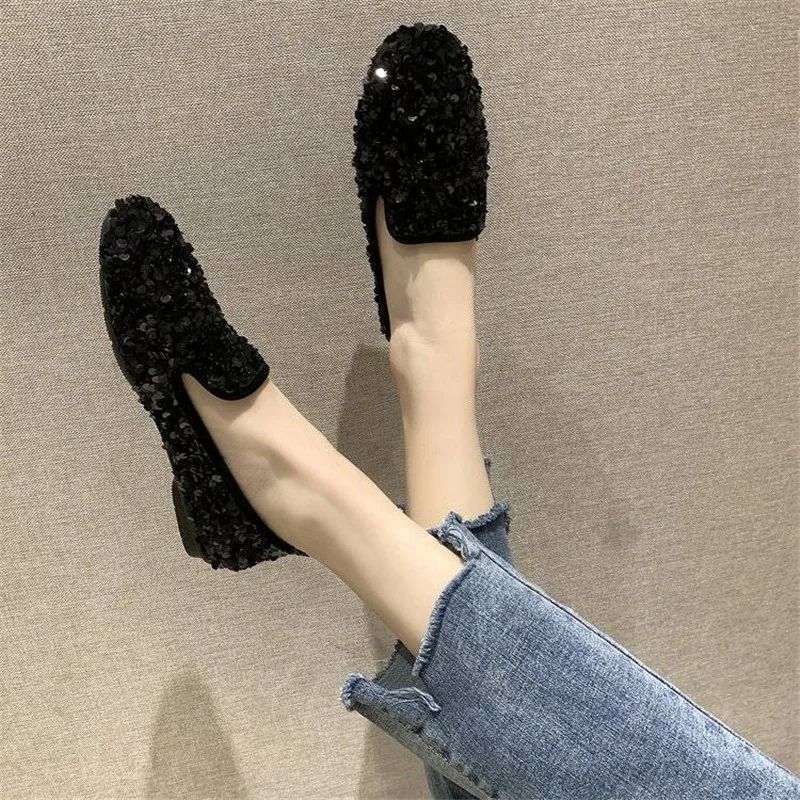 Женские теннисные туфли сезон осень 2021 дышащие женские с блестками Легкие