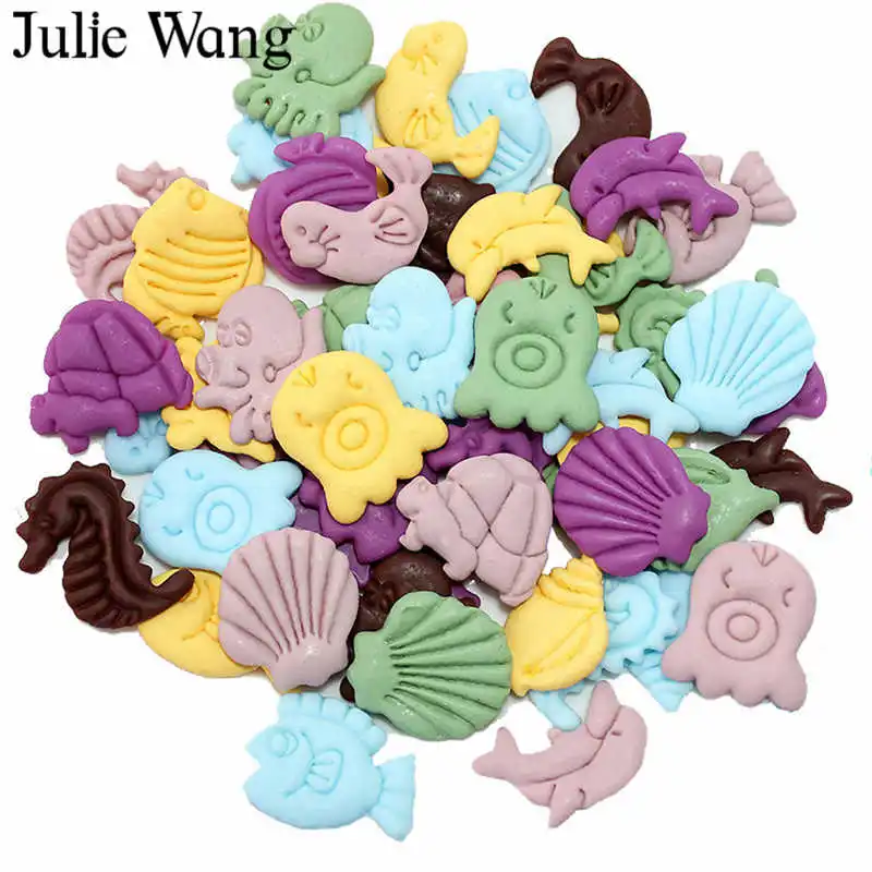 20 шт. подвески Julie Wang в виде морских животных|Шармы| |