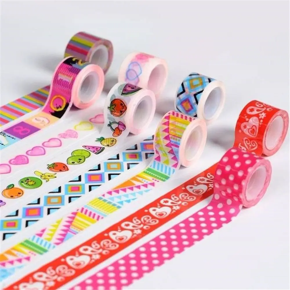 10 шт. Мини мультфильм васи ленты DIY декоративные клейкие маскирующая лента Kawaii