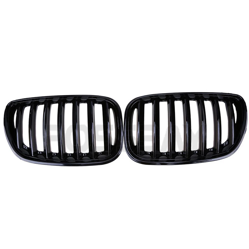 POSSBAY глянцевая черная передняя шпилька для BMW X5 E53 3.0d/3.0i/4.4i 2003-2007 спортивный гриль