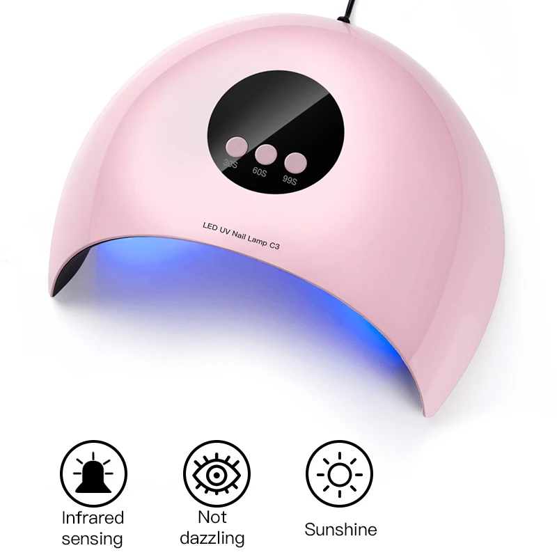 Светодиодный УФ-светильник для сушки ногтей УФ-лампа всех видов гель-лака