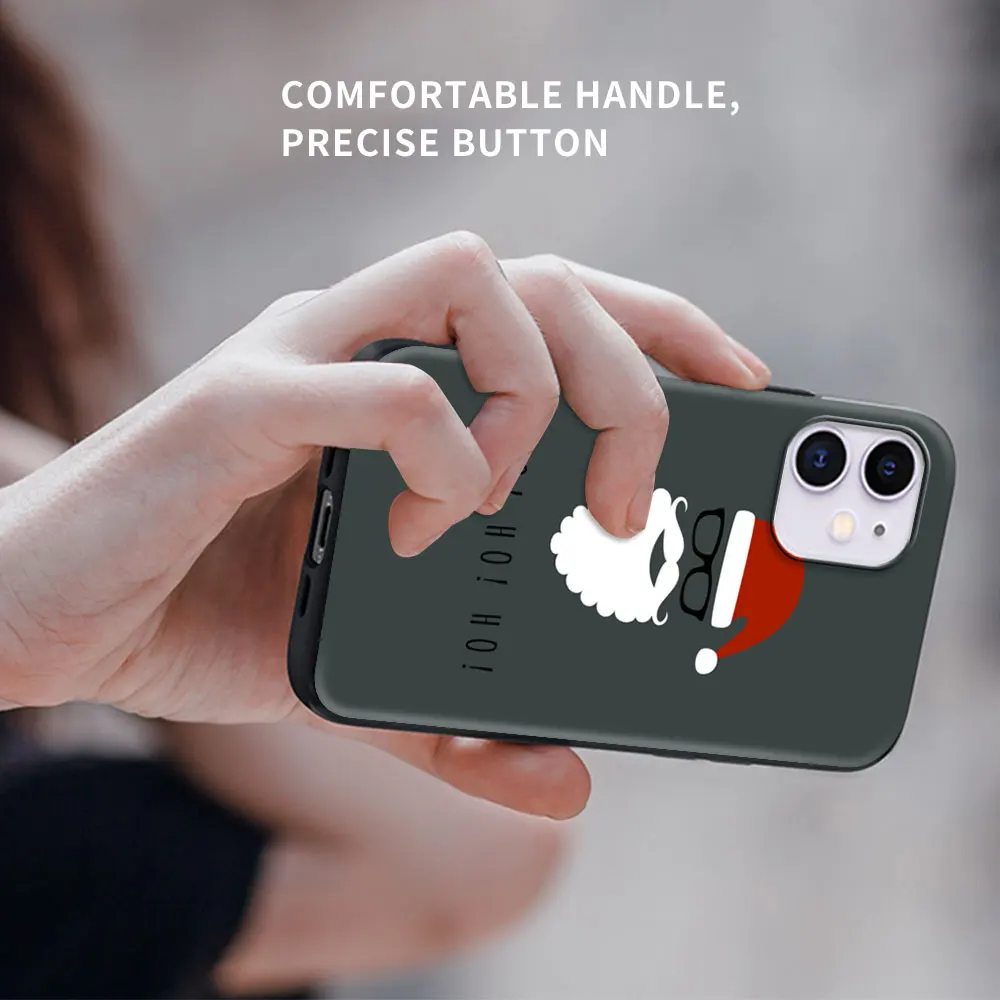 silicone phone case for iphone 12 13 mini 11 pro max 7 8 6 6s plus xr x xs 5 5s se 2020 cover fundas merry christmas new year free global shipping