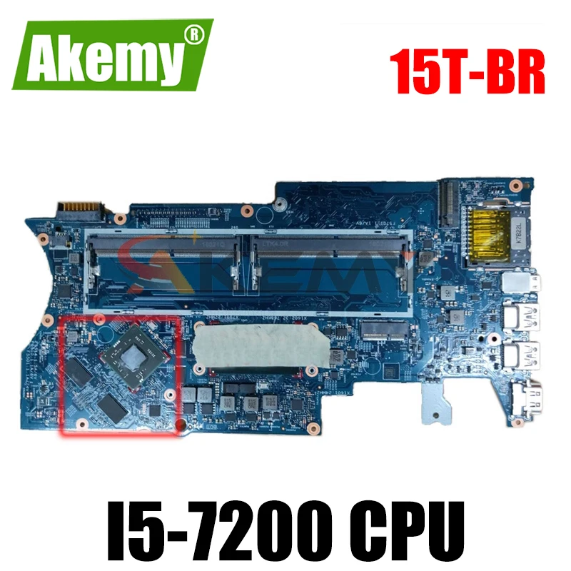 

100% рабочая 100% HP pavilion 15T-BR 15-BR материнская плата с SR342 I5-7200 Процессор 924081-601 924081-001 924081-501 с графическим принтом