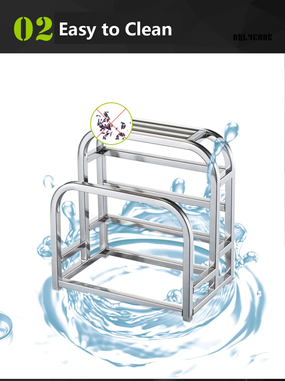 Держатель для кухонной полки из нержавеющей стали подставка посуды органайзер